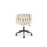 Scaun birou Halmar Talon, inaltime reglabila 75-85cm, stil glamour, functie blocare, functie balansare, catifea, bej