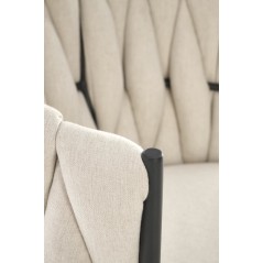 Scaun birou Halmar Talon, inaltime reglabila 75-85cm, stil glamour, functie blocare, functie balansare, catifea, bej