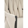 Scaun birou Halmar Talon, inaltime reglabila 75-85cm, stil glamour, functie blocare, functie balansare, catifea, bej