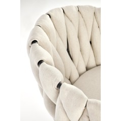 Scaun birou Halmar Talon, inaltime reglabila 75-85cm, stil glamour, functie blocare, functie balansare, catifea, bej