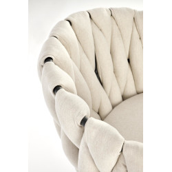 Scaun birou Halmar Talon, inaltime reglabila 75-85cm, stil glamour, functie blocare, functie balansare, catifea, bej