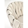 Scaun birou Halmar Talon, inaltime reglabila 75-85cm, stil glamour, functie blocare, functie balansare, catifea, bej