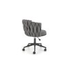 Scaun birou Halmar Talon, inaltime reglabila 75-85cm, stil glamour, functie blocare, functie balansare, catifea, gri