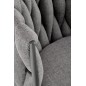 Scaun de birou Halmar Talon, inaltime reglabila 75-85 cm, baza polipropilena, functie blocare, catifea gri