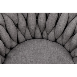 Scaun birou Halmar Talon, inaltime reglabila 75-85cm, stil glamour, functie blocare, functie balansare, catifea, gri