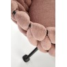 Scaun birou Halmar Talon, inaltime reglabila 75-85cm, stil glamour, functie blocare, functie balansare, catifea, roz