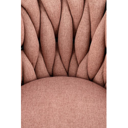 Scaun birou Halmar Talon, inaltime reglabila 75-85cm, stil glamour, functie blocare, functie balansare, catifea, roz
