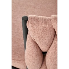 Scaun birou Halmar Talon, inaltime reglabila 75-85cm, stil glamour, functie blocare, functie balansare, catifea, roz