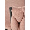 Scaun birou Halmar Talon, inaltime reglabila 75-85cm, stil glamour, functie blocare, functie balansare, catifea, roz