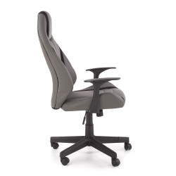 Scaun directorial Halmar Tanger, inaltime reglabila 108-117cm, functie blocare, functie balansare, piele, gri