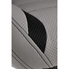 Scaun directorial Halmar Tanger, inaltime reglabila 108-117cm, functie blocare, functie balansare, piele, gri