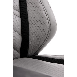 Scaun directorial Halmar Tanger, inaltime reglabila 108-117cm, functie blocare, functie balansare, piele, gri