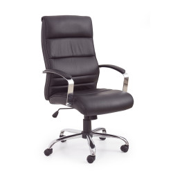 Scaun directorial Halmar Teksas, inaltime reglabila 112-122cm, functie blocare, functie balansare, piele, negru