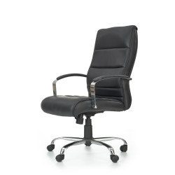 Scaun directorial Halmar Teksas, inaltime reglabila 112-122cm, functie blocare, functie balansare, piele, negru