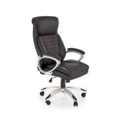 Scaun directorial Halmar Thomas, inaltime reglabila 115-122cm, functie blocare, functie balansare, piele, negru