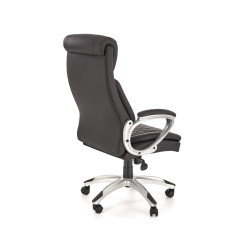 Scaun directorial Halmar Thomas, inaltime reglabila 115-122cm, functie blocare, functie balansare, piele, negru