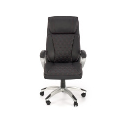 Scaun directorial Halmar Thomas, inaltime reglabila 115-122cm, functie blocare, functie balansare, piele, negru