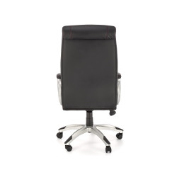 Scaun directorial Halmar Thomas, inaltime reglabila 115-122cm, functie blocare, functie balansare, piele, negru