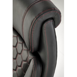 Scaun directorial Halmar Thomas, inaltime reglabila 115-122cm, functie blocare, functie balansare, piele, negru