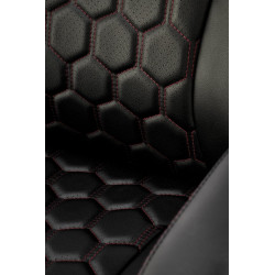 Scaun directorial Halmar Thomas, inaltime reglabila 115-122cm, functie blocare, functie balansare, piele, negru