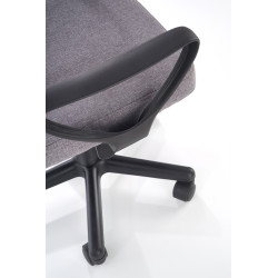 Scaun birou ergonomic pentru copii Halmar Timmy, inaltime reglabila 81-91cm, textil/plasa, gri/negru