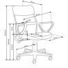 Scaun birou ergonomic pentru copii Halmar Timmy, inaltime reglabila 81-91cm, textil/plasa, roz/negru