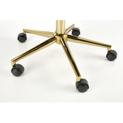 Scaun birou Halmar Timoteo, inaltime reglabila 77-85cm, stil glamour, baza metal, functie blocare, catifea, gri