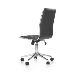 Scaun birou Halmar Tirol, inaltime reglabila 97-107cm, stil clasic, functie blocare, functie balansare, piele, negru