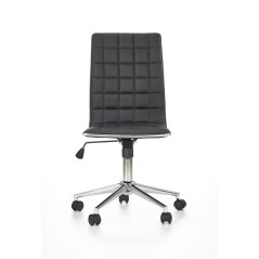 Scaun birou Halmar Tirol, inaltime reglabila 97-107cm, stil clasic, functie blocare, functie balansare, piele, negru