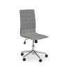 Scaun birou Halmar Tirol, inaltime reglabila 97-107cm, stil clasic, functie blocare, functie balansare, piele, gri