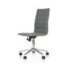 Scaun birou Halmar Tirol, inaltime reglabila 97-107cm, stil clasic, functie blocare, functie balansare, piele, gri