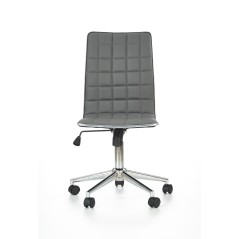 Scaun birou Halmar Tirol, inaltime reglabila 97-107cm, stil clasic, functie blocare, functie balansare, piele, gri