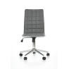 Scaun birou Halmar Tirol, inaltime reglabila 97-107cm, stil clasic, functie blocare, functie balansare, piele, gri