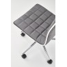 Scaun birou Halmar Tirol, inaltime reglabila 97-107cm, stil clasic, functie blocare, functie balansare, piele, gri