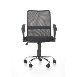 Scaun birou ergonomic Halmar Tony, inaltime reglabila 92-102cm, functie blocare, functie balansare, plasa/textil, negru