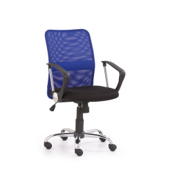 Scaun birou ergonomic Halmar Tony, inaltime reglabila 92-102cm, plasa/textil, albastru/negru