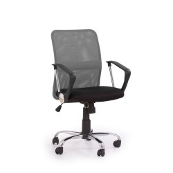 Scaun birou ergonomic Halmar Tony, inaltime reglabila 92-102cm, functie blocare, functie balansare, plasa/textil, gri/negru