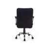 Scaun birou Halmar Topic, inaltime reglabila 94-104cm, stil clasic, baza metal, functie blocare, textil, negru/gri