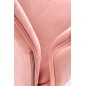 Scaun de birou/living, inaltime reglabila 90-100 cm, stil glamour, baza metal, functie blocare, textil, catifea, roz Scaun de birou/living, inaltime reglabila 90-100 cm, stil glamour, baza metal, functie blocare, textil, catifea, roz