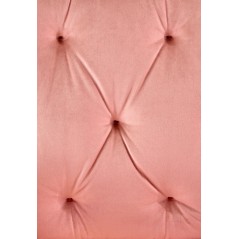 Scaun birou Halmar Tulip, inaltime reglabila 90-100cm, stil glamour, functie blocare, textil, functie balansare, catifea, roz