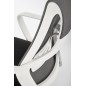 Scaun ergonomic de birou Halmar Valdez 2, inaltime si tetiera reglabile, baza metal, functie blocare, mesh, negru