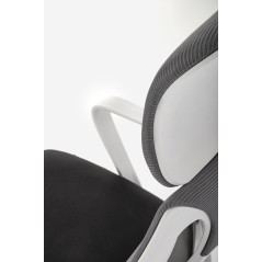 Scaun birou ergonomic Halmar Valdez 2, inaltime reglabila 116-124cm, tetiera reglabila, plasa/textil, negru