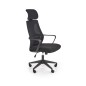 Scaun de birou, ergonomic, inaltime maxima 122 cm, tetiera reglabila, functie de blocare, mesh, baza PP, negru Scaun de birou, ergonomic, inaltime maxima 122 cm, tetiera reglabila, functie de blocare, mesh, baza PP, negru