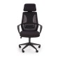 Scaun de birou, ergonomic, inaltime maxima 122 cm, tetiera reglabila, functie de blocare, mesh, baza PP, negru Scaun de birou, ergonomic, inaltime maxima 122 cm, tetiera reglabila, functie de blocare, mesh, baza PP, negru
