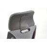 Scaun birou ergonomic Halmar Valdez, inaltime reglabila 116-122cm, tetiera reglabila, plasa/textil, negru/gri