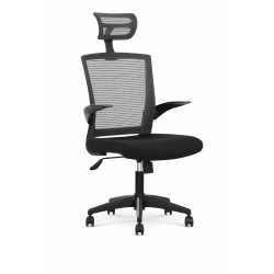 Scaun birou ergonomic Halmar Valor, inaltime reglabila 115-125cm, functie blocare, functie balansare, plasa/textil, negru/gri