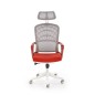 Scaun ergonomic de birou, inaltime 115-121 cm, baza PP, tetiera reglabila, functie blocare, functie balansare, rosu/alb Scaun ergonomic de birou, inaltime 115-121 cm, baza PP, tetiera reglabila, functie blocare, functie balansare, rosu/alb