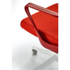 Scaun birou ergonomic Halmar Vesuvio 2, inaltime reglabila 115-121cm, tetiera reglabila, plasa/textil, rosu/alb