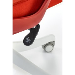Scaun birou ergonomic Halmar Vesuvio 2, inaltime reglabila 115-121cm, tetiera reglabila, plasa/textil, rosu/alb