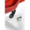 Scaun birou ergonomic Halmar Vesuvio 2, inaltime reglabila 115-121cm, tetiera reglabila, plasa/textil, rosu/alb